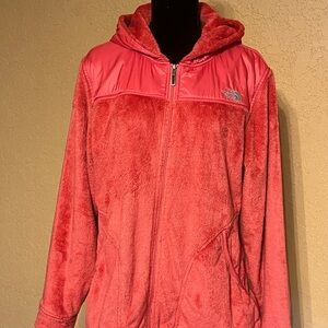 The North Face Women's Fusia Pink Fuzzy Fleece Jacket